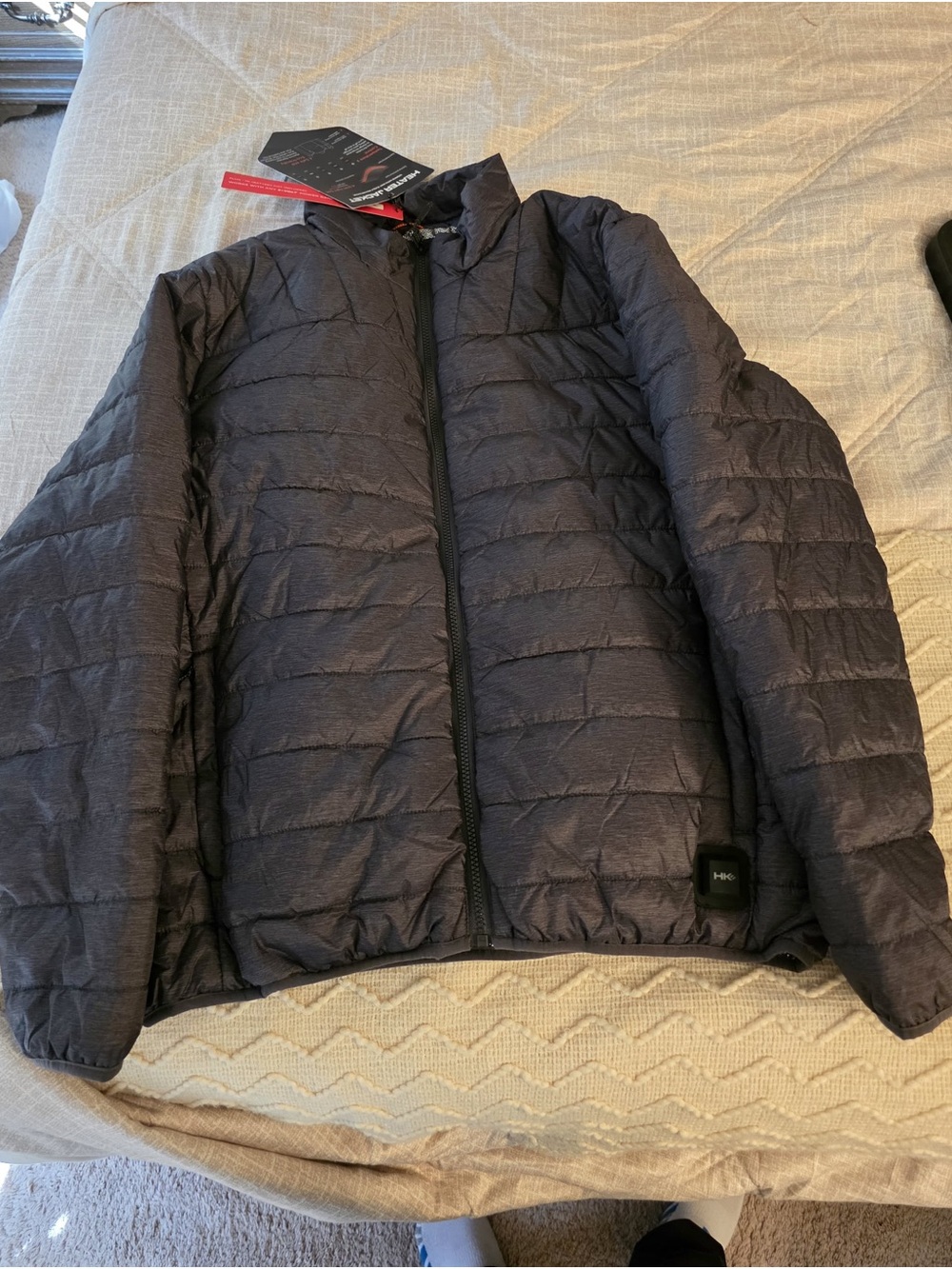 Hawke & Co Black Quilted Packable Puffer Jacket